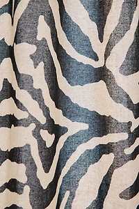 Darcie Zebra Print Patterned Shower Curtain