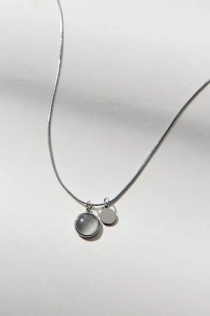 Cat's Eye Pendant Waterproof Necklace