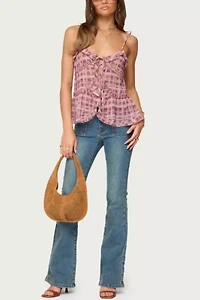 Edikted Mattea Low Rise Flared Jeans