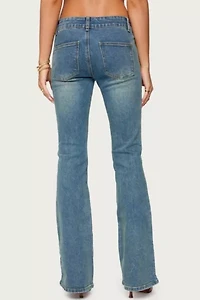 Edikted Mattea Low Rise Flared Jeans