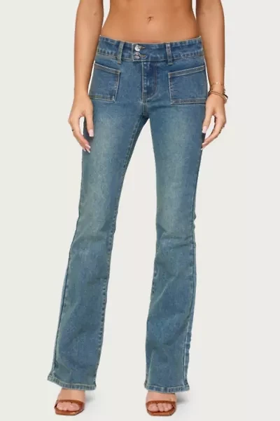 Edikted Mattea Low Rise Flared Jeans