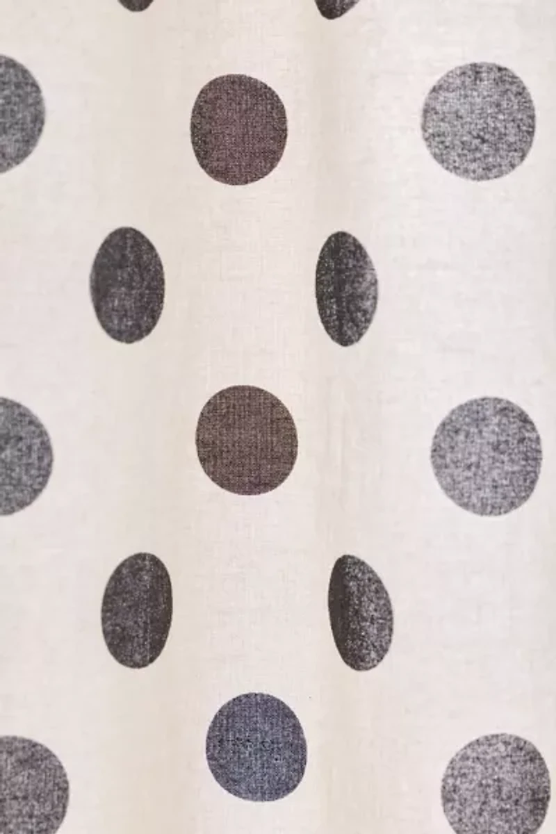 Polka Dot Patterned Shower Curtain