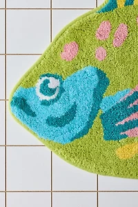 Gone Fishin’ Fish Shaped Tufted Bath Mat