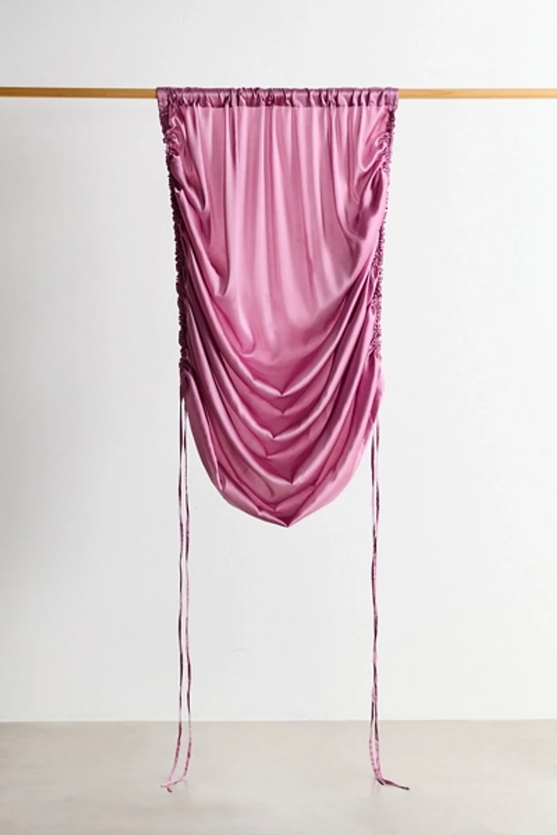 Satin Roman Shade Window Panel