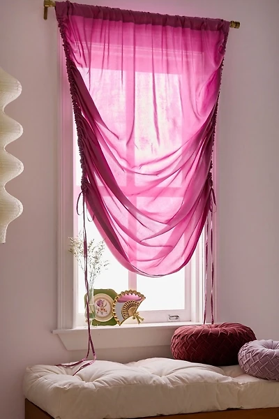 Satin Roman Shade Window Panel