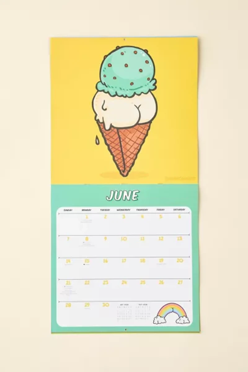 Butts On Things 2026 Wall Calendar