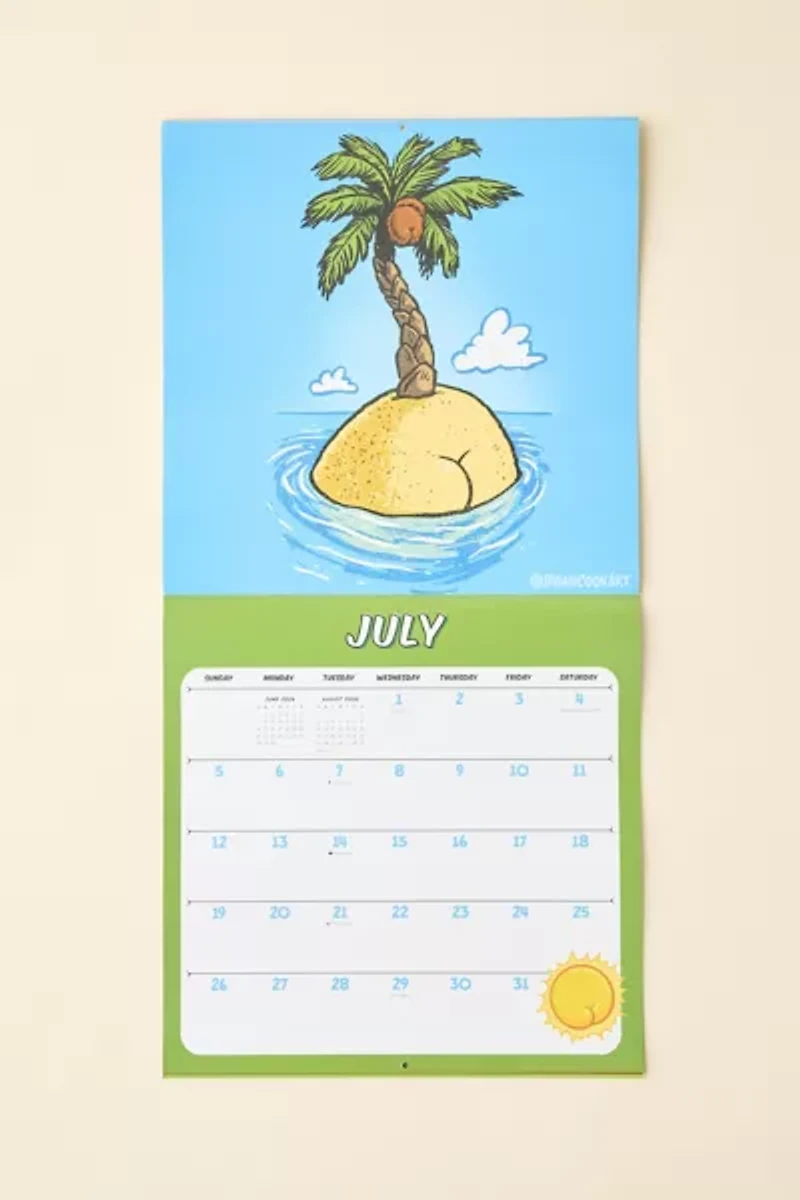 Butts On Things 2026 Wall Calendar