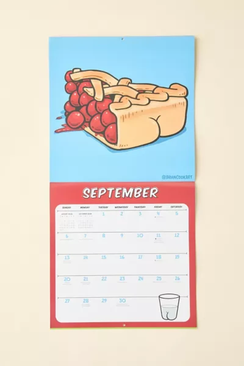 Butts On Things 2026 Wall Calendar