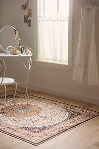 Enzo Floral Medallion Printed Rug