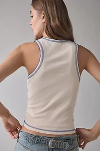 Trout Fish Icon Applique Graphic Tank Top