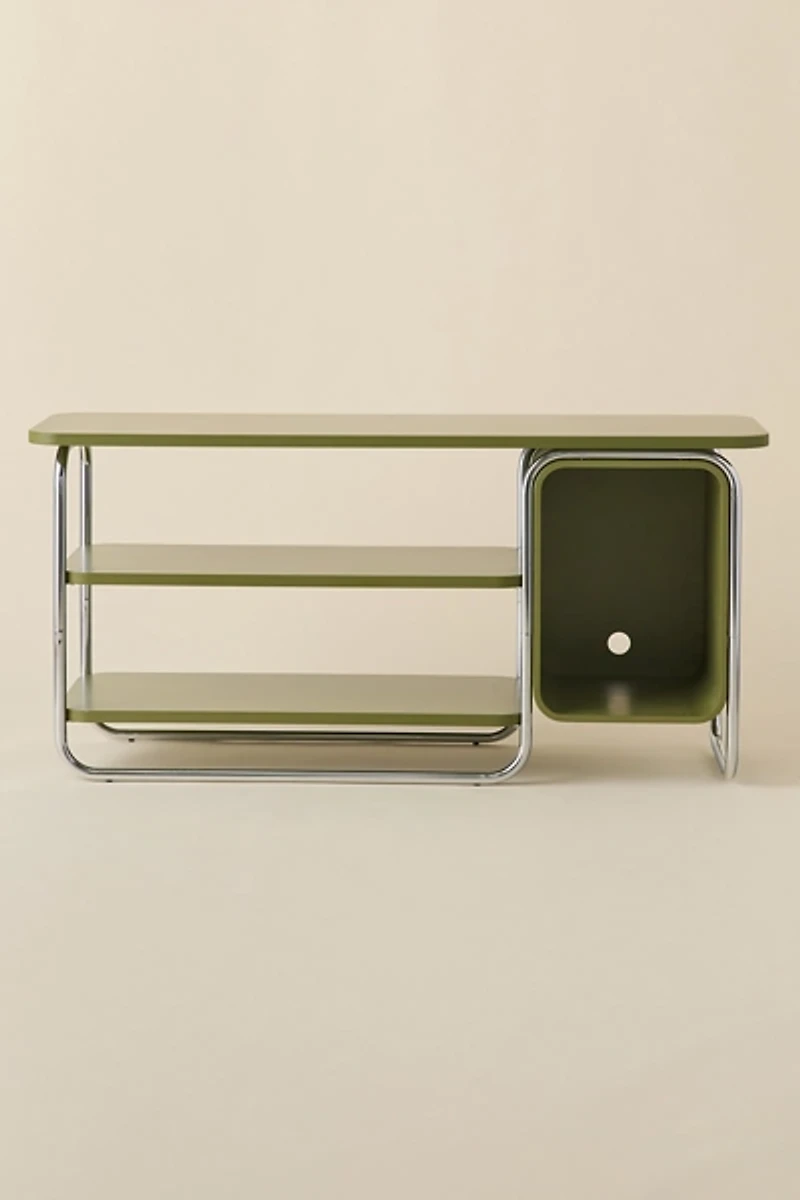 Boden Chrome Multi-Tier Media Console