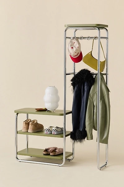 Boden Chrome Entryway Storage Console