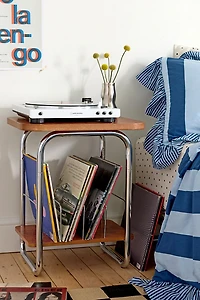Boden Chrome Record Storage Media Table