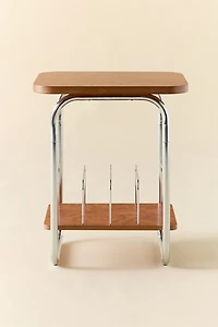 Boden Chrome Record Storage Media Table