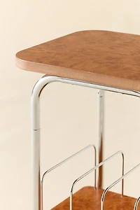 Boden Chrome Record Storage Media Table