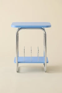 Boden Chrome Record Storage Media Table