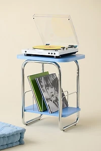 Boden Chrome Record Storage Media Table