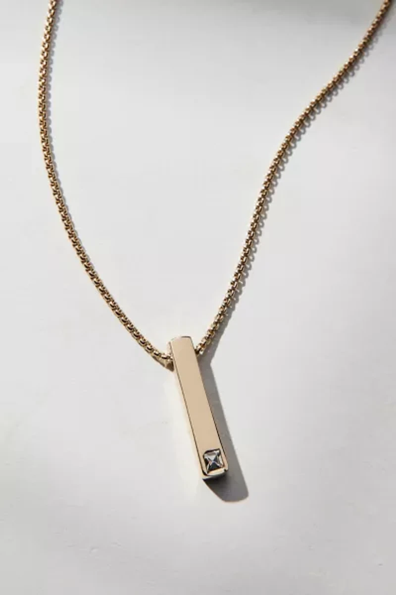 Bar Pendant Waterproof Necklace