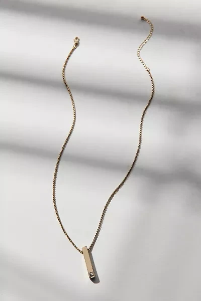 Bar Pendant Waterproof Necklace