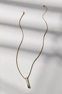 Bar Pendant Waterproof Necklace