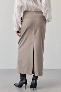 Glamorous Suit Pencil Midi Skirt