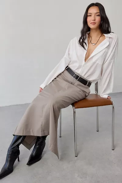 Glamorous Suit Pencil Midi Skirt