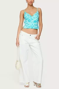 Edikted Petite Roman Low Rise Slouchy Jeans