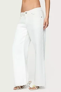 Edikted Petite Roman Low Rise Slouchy Jeans