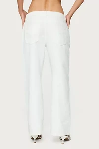 Edikted Petite Roman Low Rise Slouchy Jeans