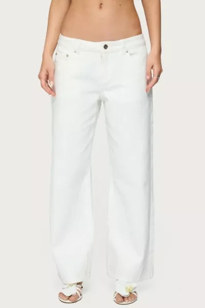 Edikted Petite Roman Low Rise Slouchy Jeans