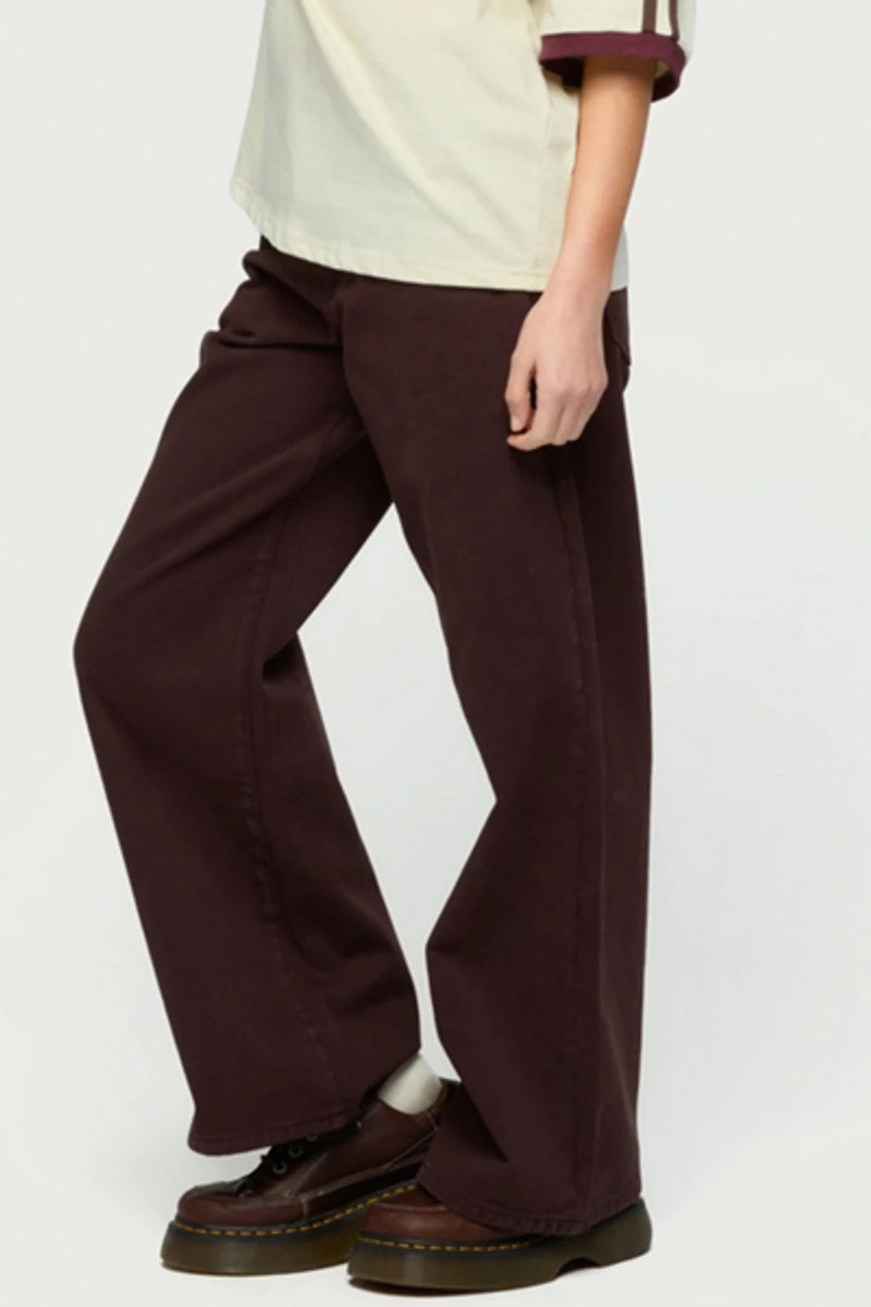 Edikted Petite Roman Low Rise Slouchy Jean