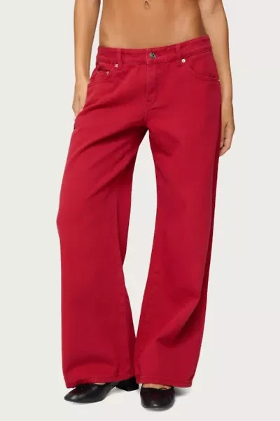 Edikted Petite Roman Low Rise Slouchy Jeans