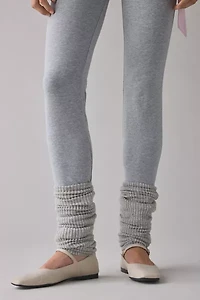Hazel Soft Ribbed Knit Slouch Leg Warmers