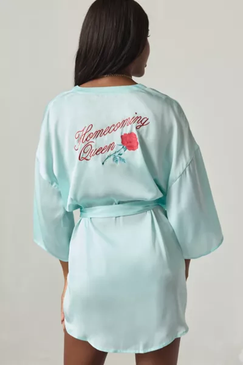 Out From Under Satin Dream Embroidered Robe