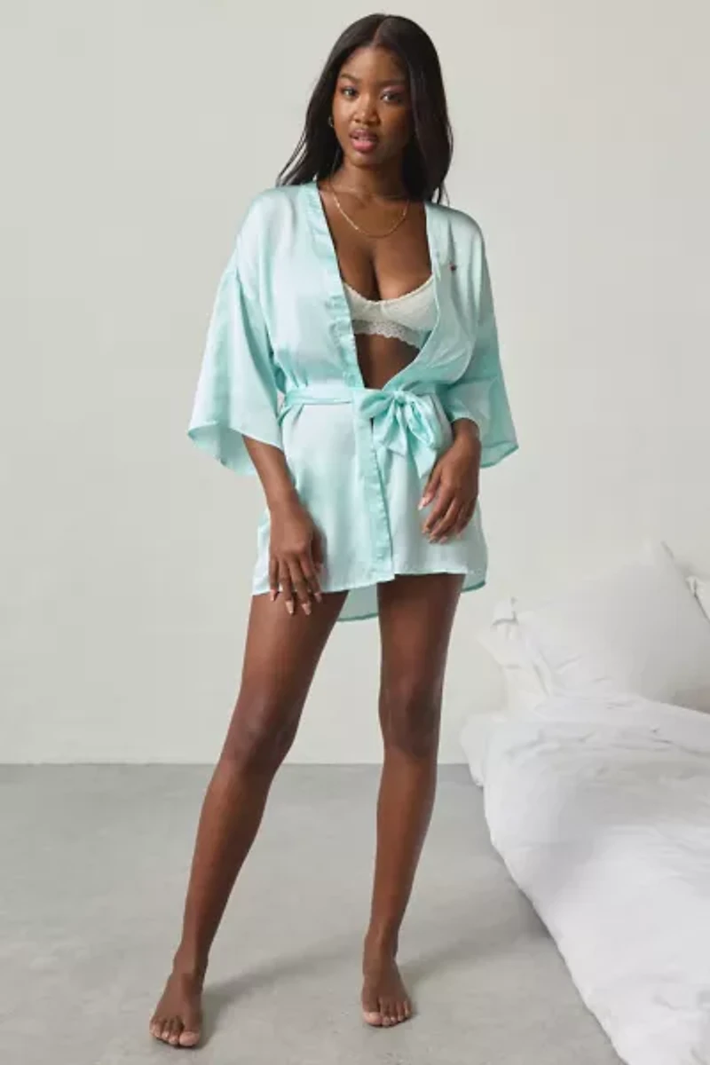 Out From Under Satin Dream Embroidered Robe