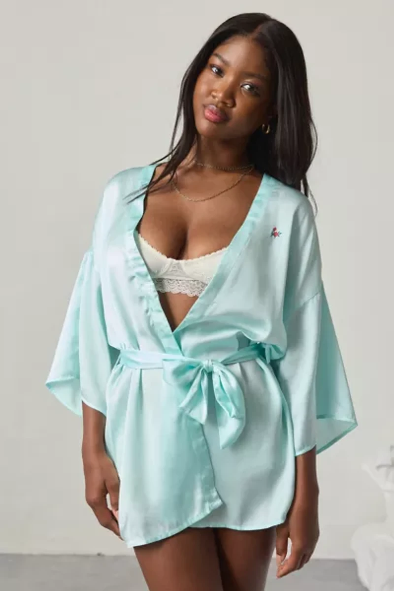 Out From Under Satin Dream Embroidered Robe