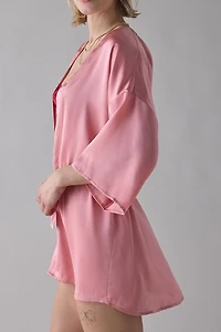 Out From Under Satin Dream Embroidered Robe