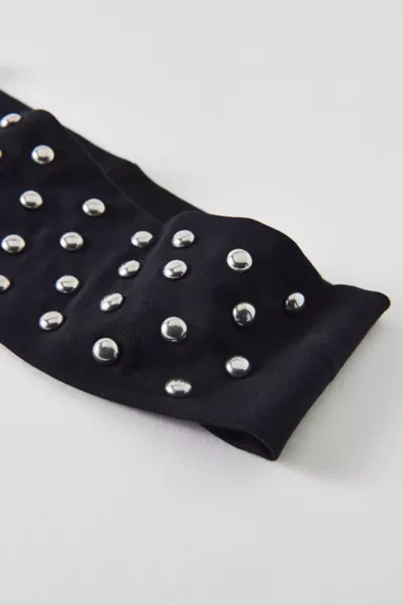 Dome Stud Embellished Soft Headband