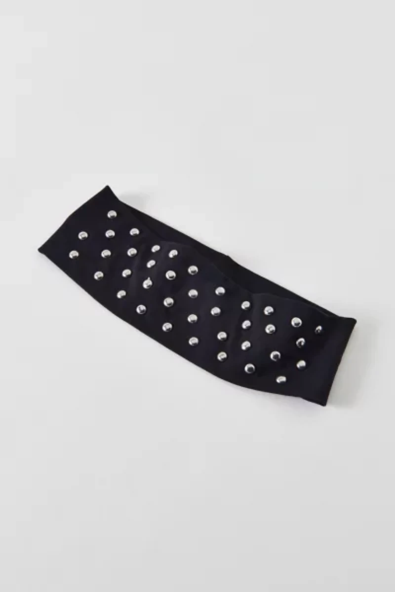Dome Stud Embellished Soft Headband