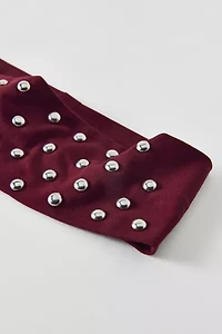 Dome Stud Embellished Soft Headband
