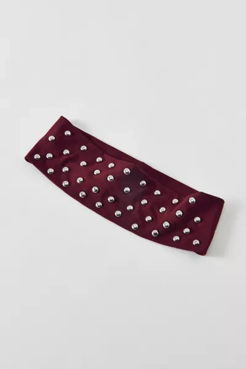 Dome Stud Embellished Soft Headband