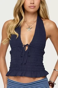 Edikted Larissa Scrunch Halter Top