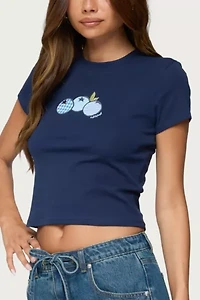 Edikted Bluberry Patch T-Shirt
