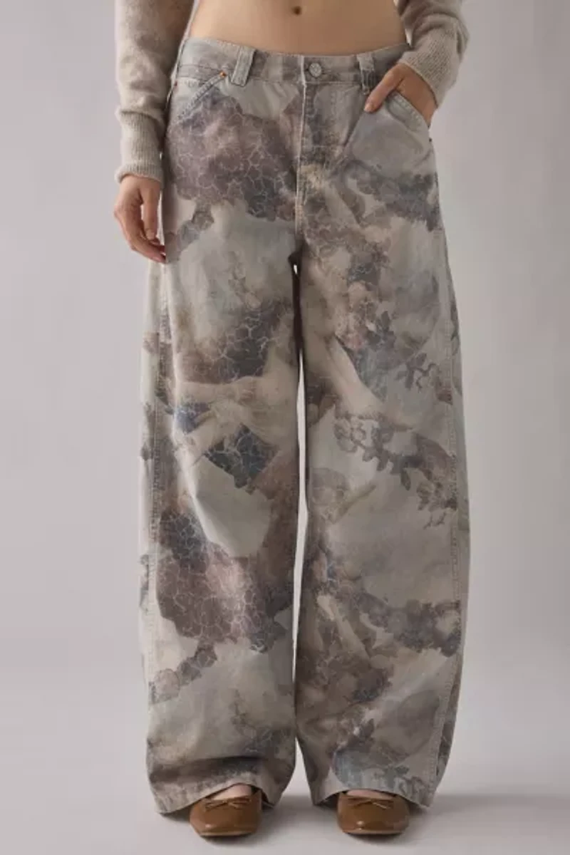 BDG Jaya Camo Print Baggy Boyfriend Pant