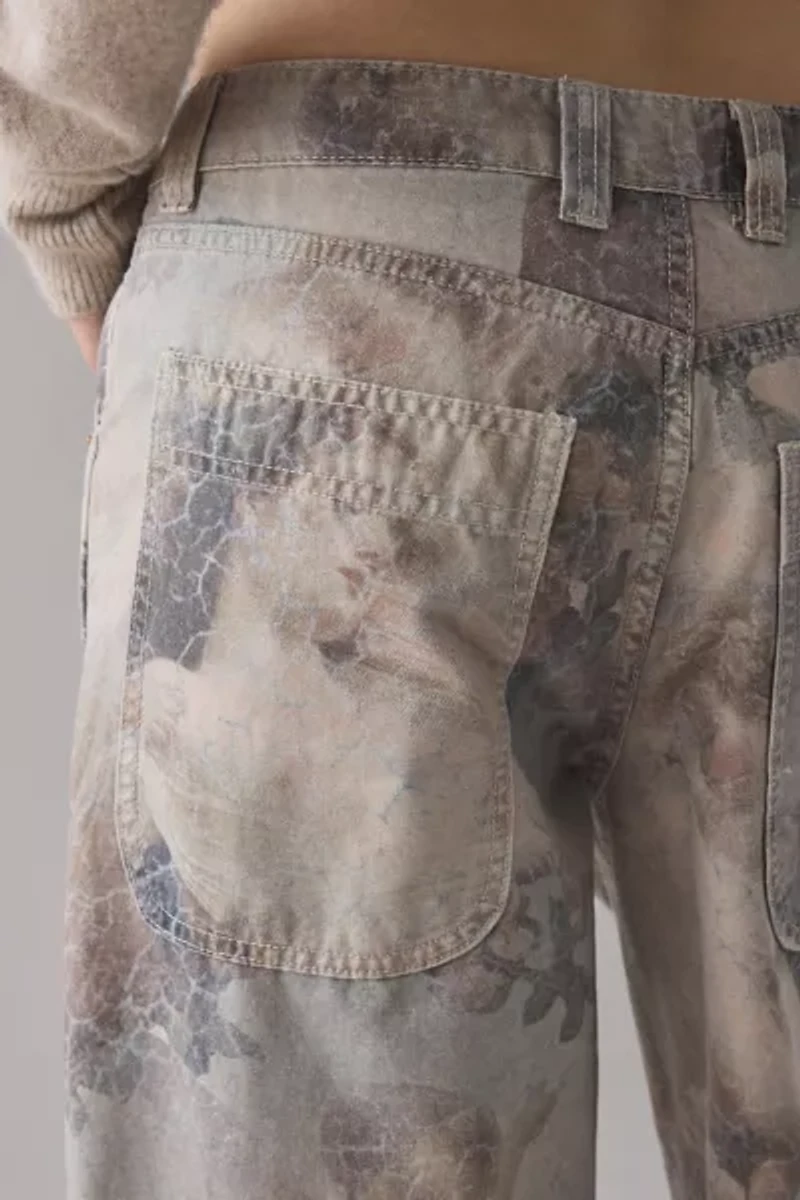 BDG Jaya Camo Print Baggy Boyfriend Pant