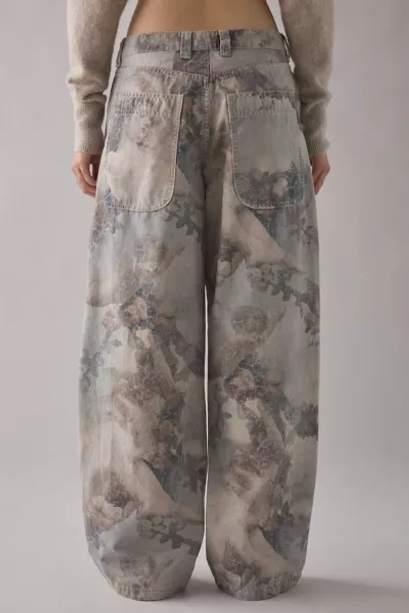 BDG Jaya Camo Print Baggy Boyfriend Pant