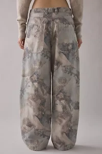 BDG Jaya Camo Print Baggy Boyfriend Pant