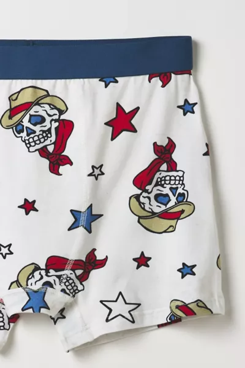 Skull Cowboy Pattern Boxer Brief