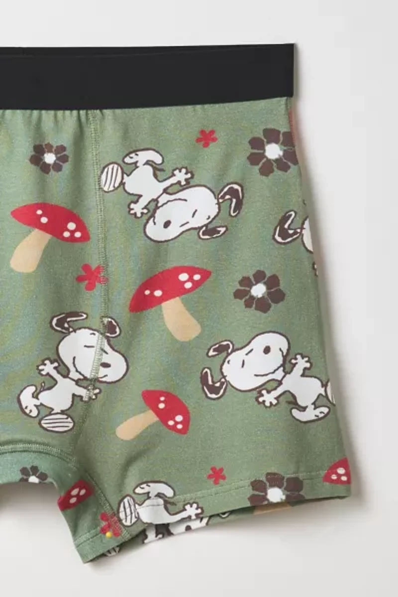 Peanuts Snoopy Mushroom Pattern Boxer Brief