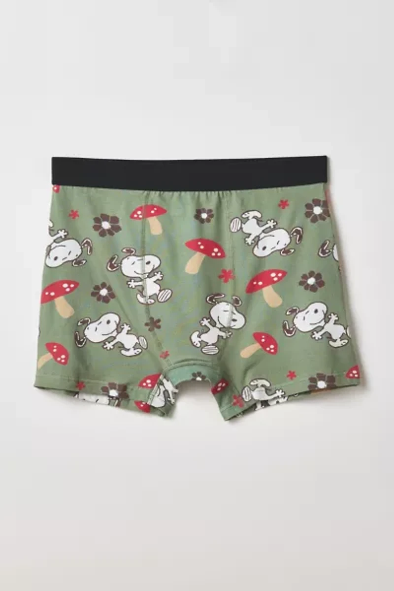 Peanuts Snoopy Mushroom Pattern Boxer Brief